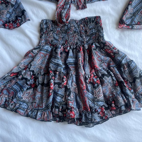 Asa Kaftans Unique matching set, skirt and top, one size fits all - Picture 3 of 7